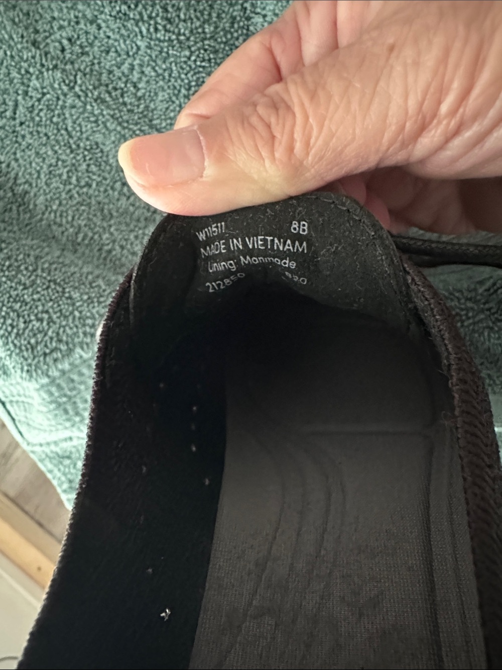 Cole Haan Black Knit Lace-Up Slip-On Flats with White Sole - Picture 4 of 4